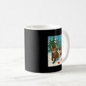 Funny Cat Reindeer Santa Christmas Design For Men  Koffiemok (Voorkant rechts)