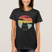 Funny Cat Retro Style T-shirt (Voorkant)