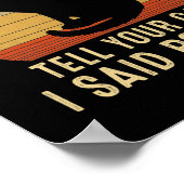 Funny Cat Retro vertelt je kat dat ik spspspspa ze Poster (Hoek)