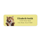 Funny Cat Return Address Labels (Voorkant)