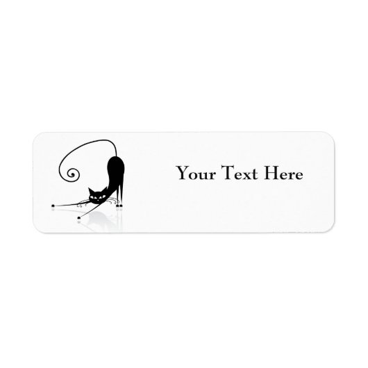 Funny Cat Return Address Labels (Voorkant)