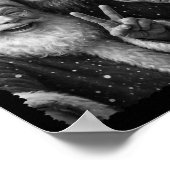 Funny Cat Santa Bigfoot Alien Christmas Selfie Tee Poster (Hoek)