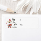 Funny Cat Santa Kerstmis Gift Stickers (Insitu)