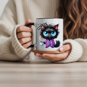 Funny Cat Sarcastic Animal Quote Coffee  Magische Mok