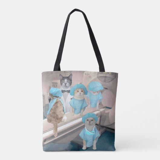 Funny CAT SCAN-Canvas tas (Achterkant)