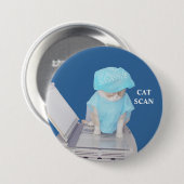 Funny Cat Scan Pin Ronde Button 7,6 Cm (Voorkant /achterkant)