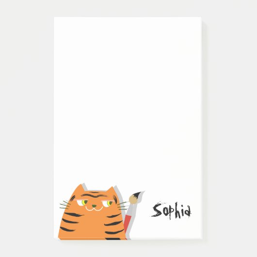Funny Cat Schattige Post-it® Notes (Voorkant)
