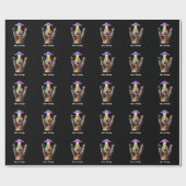 Funny Cat Selfie Alien UFO Hilarisch  Cadeaupapier (Vlak)