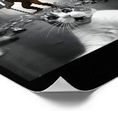 Funny Cat Selfie With Bigfoot 67 Six Seven Meme Me Poster (Hoek)