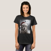 Funny Cat Selfie With Santa Claus Christmas Men Wo T-shirt (Voorkant volledig)