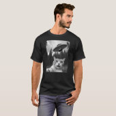 Funny Cat Selfie with UFO Alien T-shirt (Voorkant volledig)