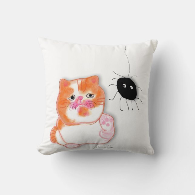 Funny cat series pillow kussen (Voorkant)