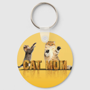 Funny cat shirt cadeau voor kattenmam kattenma sleutelhanger