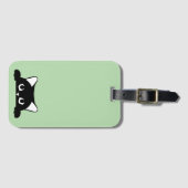 Funny Cat Silhouette Bagagelabel (Voorkant (horizontaal))