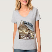 FUNNY CAT Slapt T-Shirt (Voorkant)