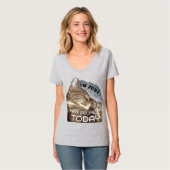 FUNNY CAT Slapt T-Shirt (Voorkant volledig)