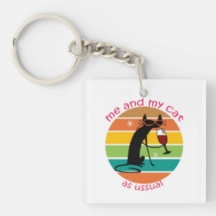 Funny Cat Sleutelhanger