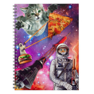 Funny Cat Space Federation Notitieboek