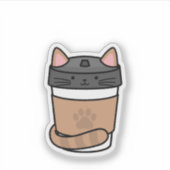 Funny Cat Sticker (Voorkant)