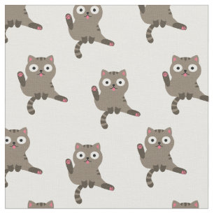 Funny Cat Stof