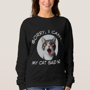 Funny Cat Sweatshirt voor kattenliefhebbers