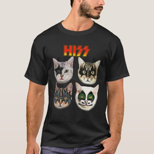 Funny Cat T, Cat Lover , Cat Hiss , Cat Owner T-shirt (Voorkant)