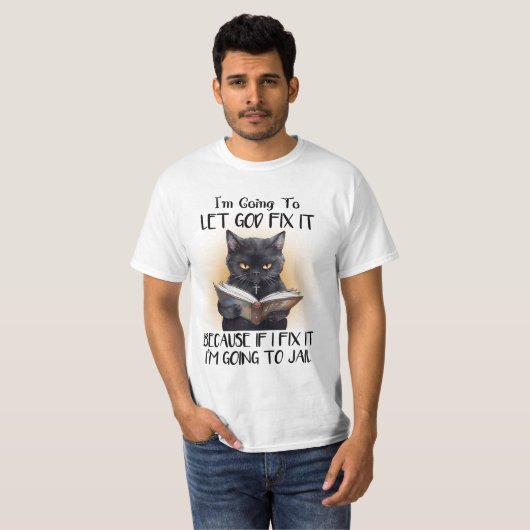 Funny Cat T-Shirt (Voorkant volledig)