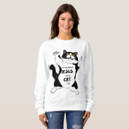 Funny cat T-shirt, Bont Mama T-shirt, katteneigena Trui
