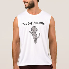 Funny Cat T-shirt Deze man houdt van T-shirt