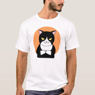 Funny Cat T-shirt Kat Grafisch T-shirt Bad Cat