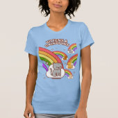 Funny Cat T-Shirt - "KITTENS & RAINBOWS" (Voorkant)