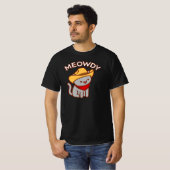 Funny Cat T-Shirt - "MEOWDY" (Voorkant volledig)