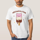 Funny Cat T-shirt - MEOWPOLITAN (Voorkant)