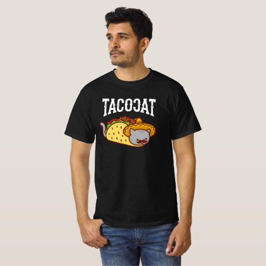 Funny Cat T-Shirt - Mexicaanse TACO CAT (Voorkant volledig)