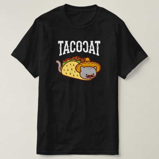 Funny Cat T-Shirt - Mexicaanse TACO CAT (Design voorkant)