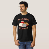 Funny Cat T-Shirt - PURRITO Combo (Voorkant volledig)