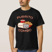 Funny Cat T-Shirt - PURRITO Combo (Voorkant)
