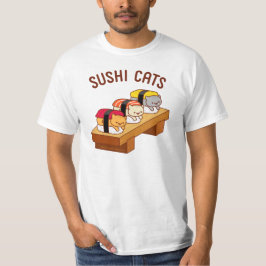 Funny Cat T-Shirt - SUSHI CATS