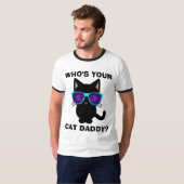 Funny Cat T-shirts, CAT DADDY T-shirt (Voorkant volledig)