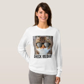 Funny Cat T-shirts, CHECK MEOWT T-shirt (Voorkant volledig)