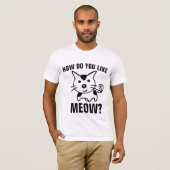 FUNNY CAT T-SHIRTS HOE VIND JE MOOW? (Voorkant volledig)