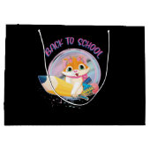 Funny Cat terug naar school Groot Cadeauzakje (Achterkant)