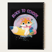 Funny Cat terug naar school Planner (Achterkant)