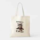 Funny Cat Tote Bag (Achterkant)