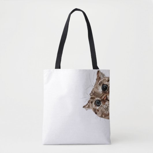 Funny Cat Tote Bag (Voorkant)