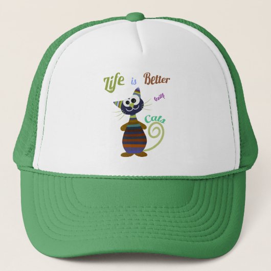 Funny cat trucker pet (Voorkant)