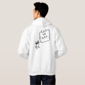 funny Cat “UR GAY” Hoodie Bold Minimalist Design  (Achterkant volledig)