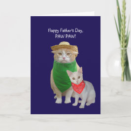 Funny Cat Vaderdag Kaart