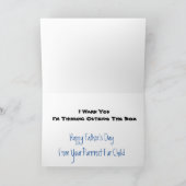 Funny Cat Vaderdag Kaart - Buiten het denken (Binnen)