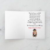 Funny Cat Valentijn Feestdagen Kaart (Binnen)